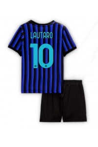 Fotbalové Dres Inter Milan Lautaro Martinez #10 Dětské Domácí Oblečení 2025-26 Krátký Rukáv (+ trenýrky)